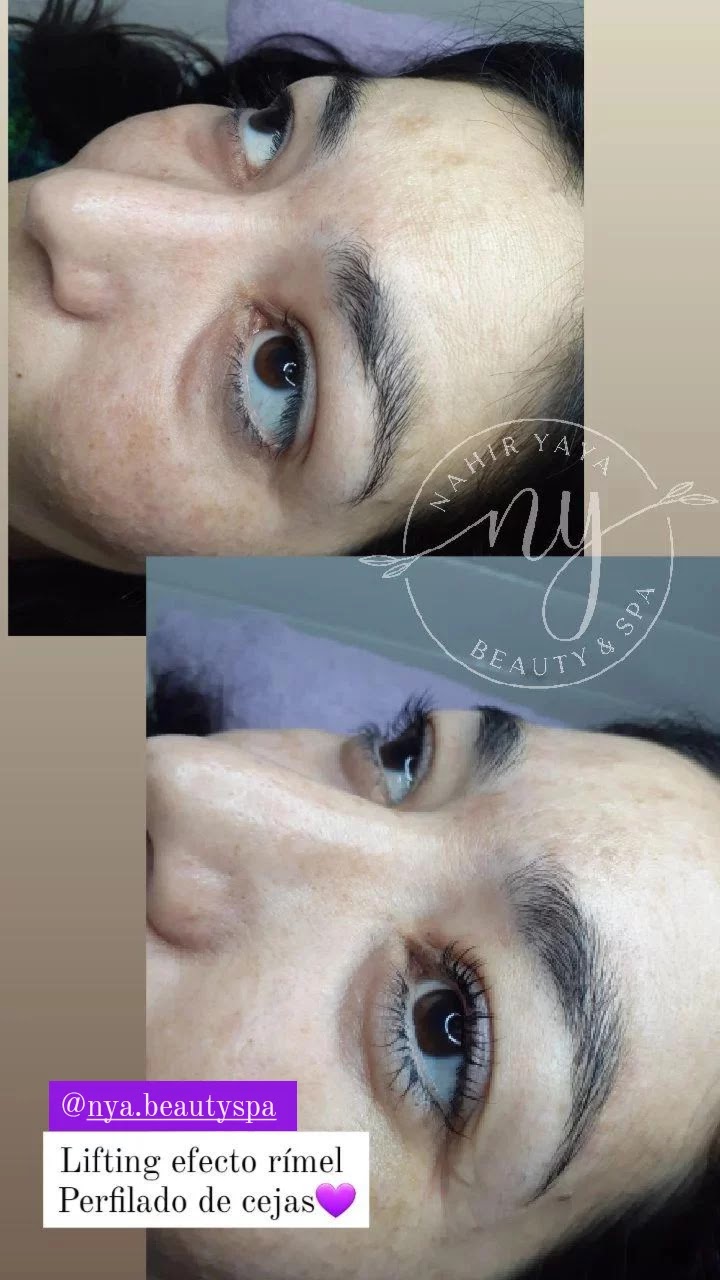 Lifting de pestañas y perfilado de cejas en Nahir Yaya Beauty y Spa
